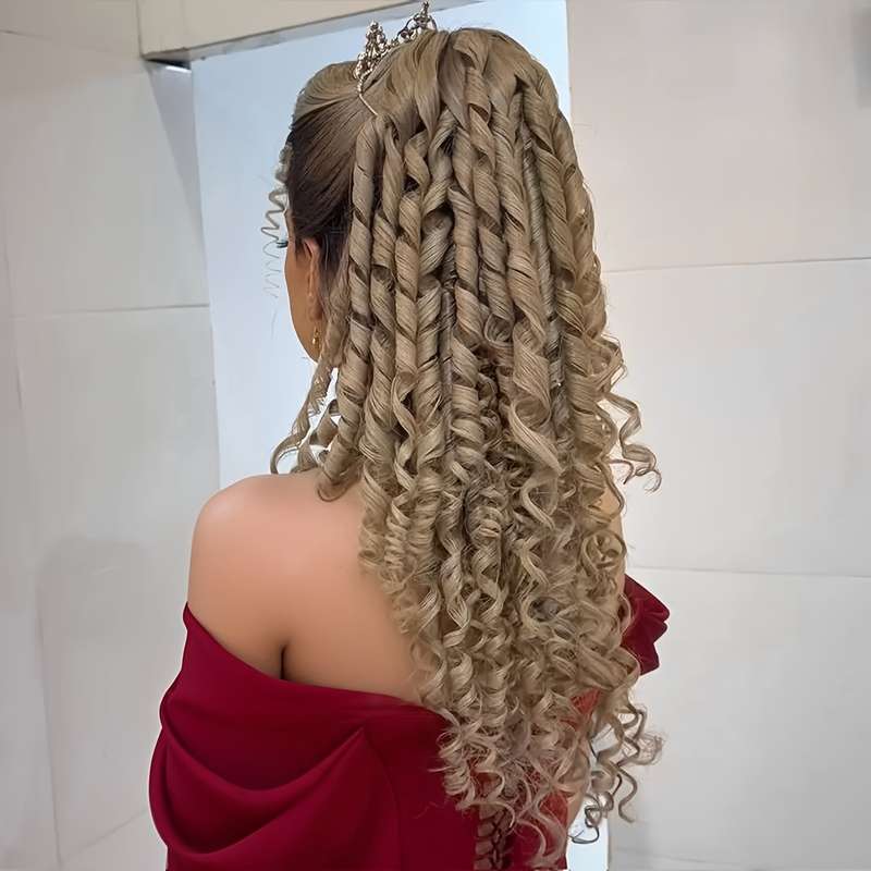 1Pc Golden 50.8cm Fashion Design Wig