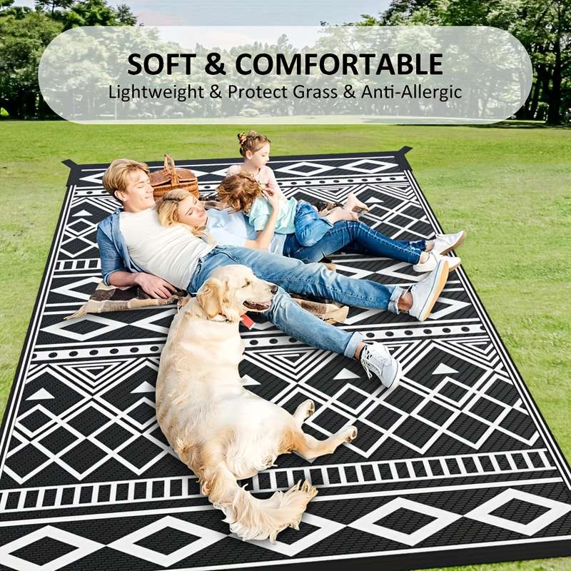 1Pc Black And White 182x274cm Floor Mat