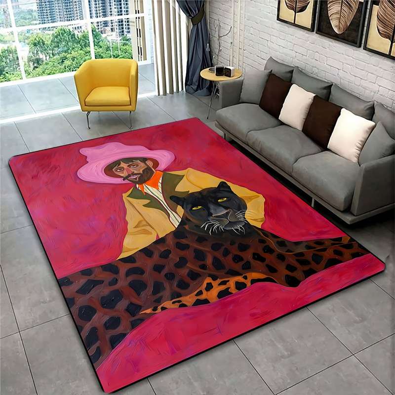 1Pc Polychrome 80x120cm Floor Mat