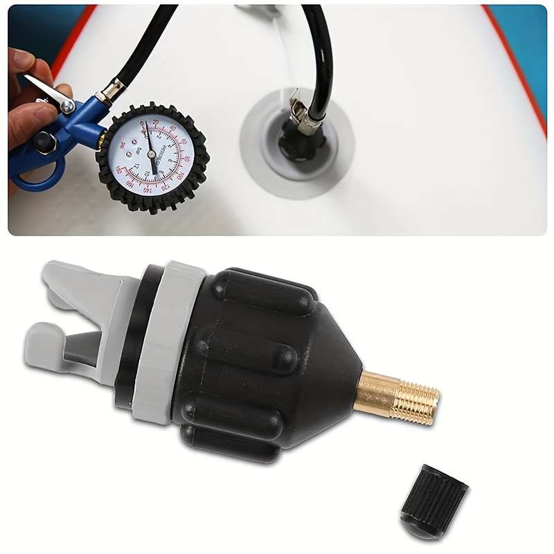 1Pc Black Sup Inflation Adapter Universal Air Valve Converter
