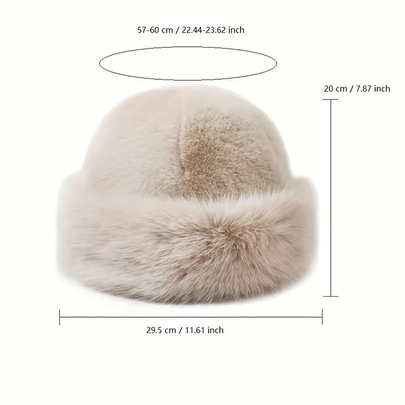 1pc Thickened Warm Windproof Fisherman Hat New Women's Winter Mongolian Coldproof Hat