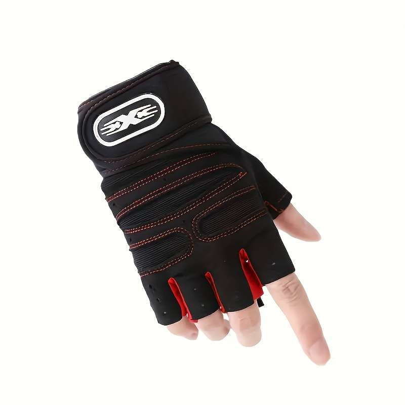 1 Pair Red Size M Outdoor Sports Gloves