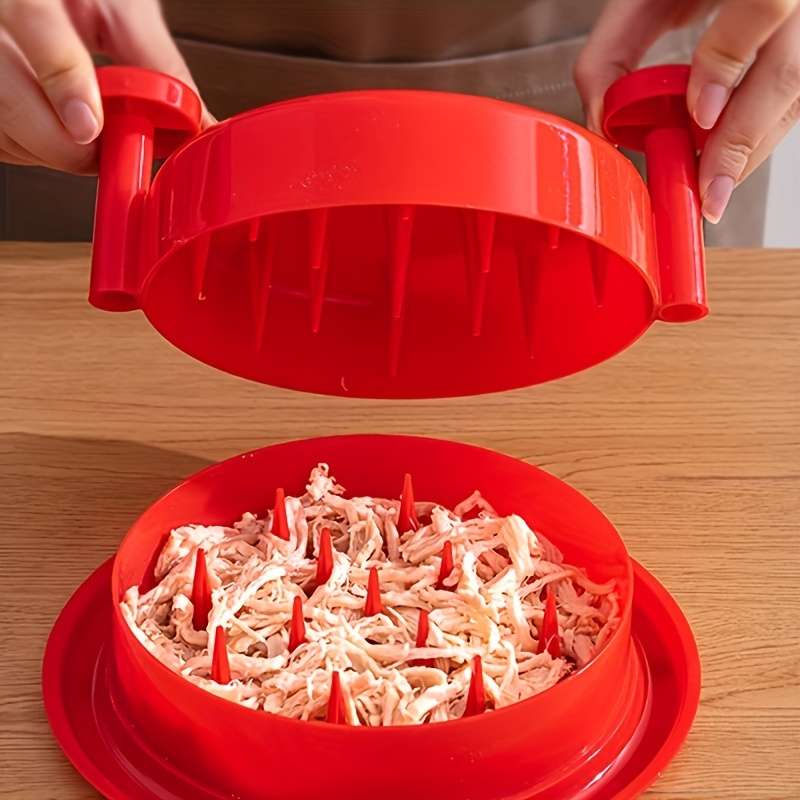 1pc Chicken Shredder Professional Chicken Breast Shredder Tool Twist Transparent Lid Ergono