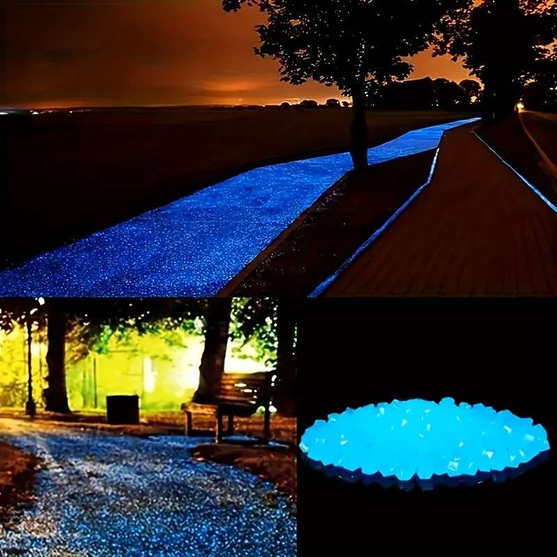 1000pcs Resin Luminous Pebbles