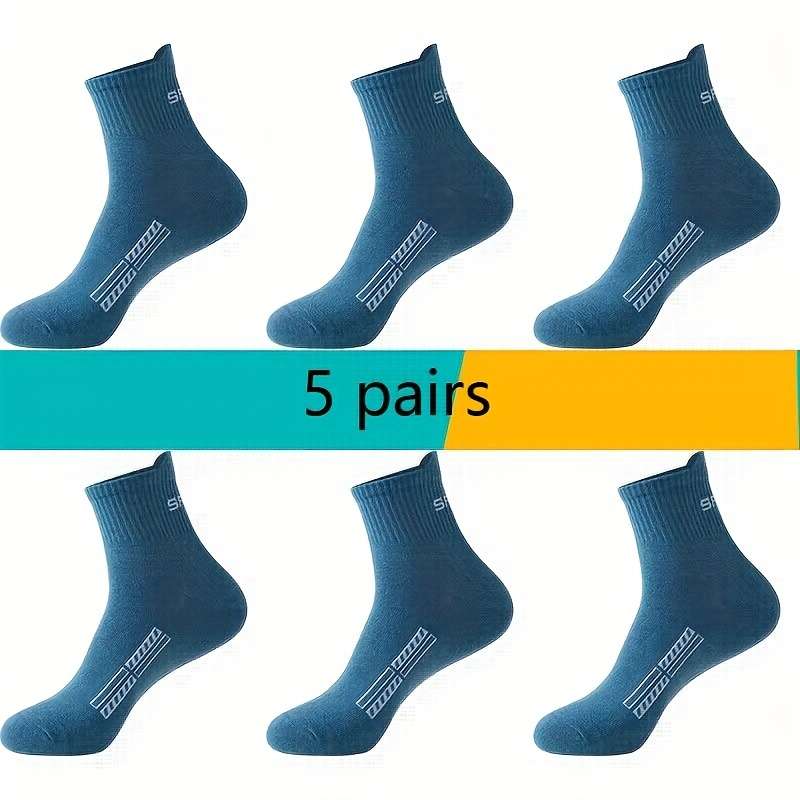 5 Pairs Color D High Elastic Socks