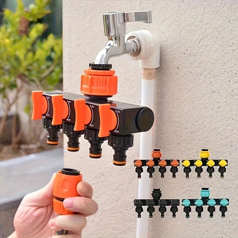 1Pc Red Outdoor Garden Diverter Adapter Hose Connector