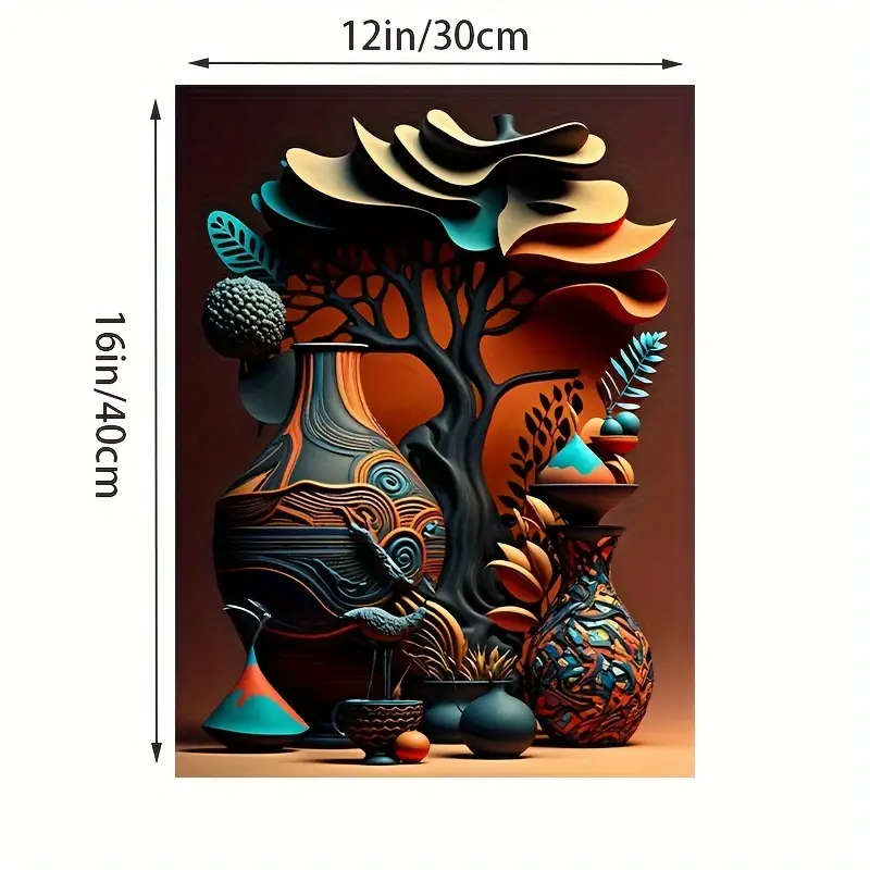 1pc African Art Abstract Canvas Poster Modern Home Wall Art Decor Waterproof Print Ideal Gift for Li
