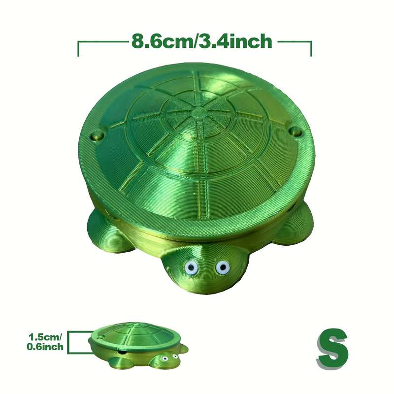1pc Cute Turtle Shaped Ashtray Contemporary Style Plastic Material Alien Design No Need for Pow