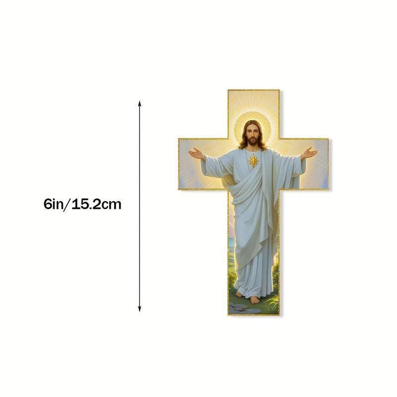 1pc 15.24cm Jesus Christian Themed Stickers