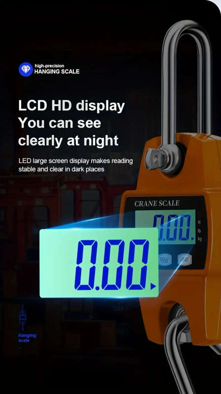 300kg Portable Mini Crane Scale - Blue