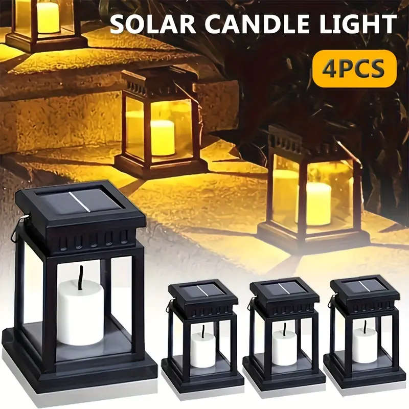 4pcs Outdoor Solar Lights