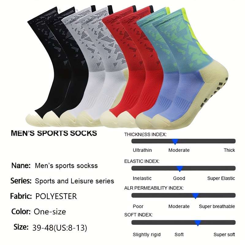 4 Pairs White Blue One Size High Elastic Socks