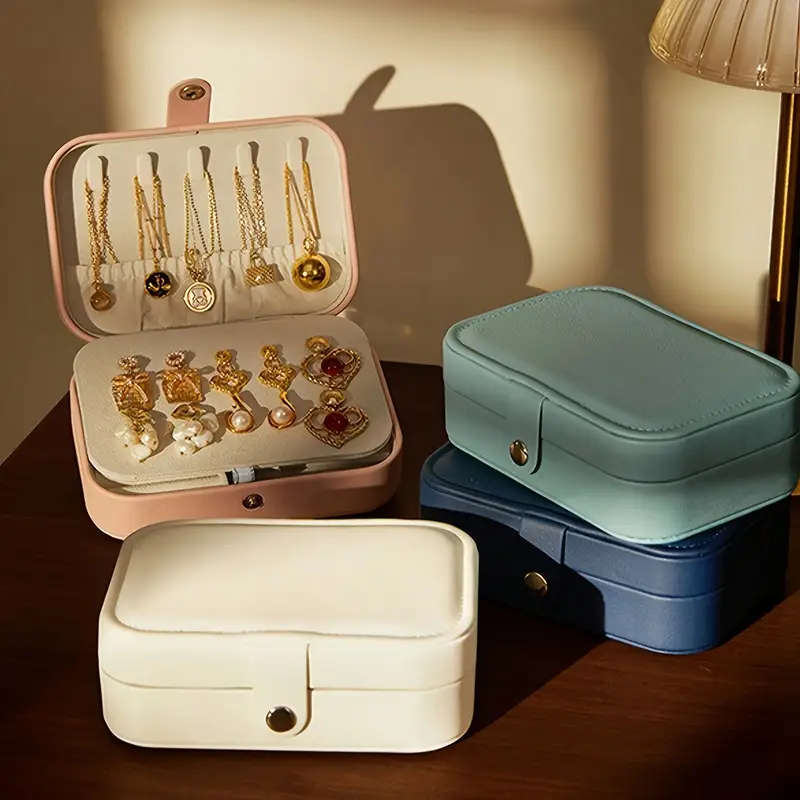 Leather Jewelry Organizer : PINK