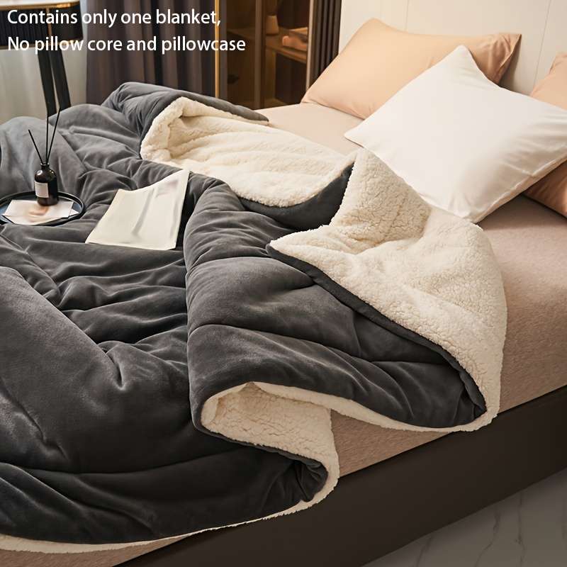 1ps Blanket Color Dark Gray size 180x200cm