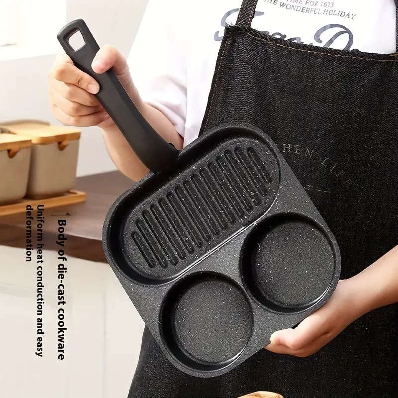 3-In-1 Breakfast Thick Frying Pan