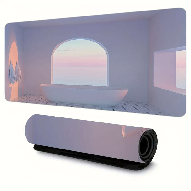 1pc 30x60cm Ocean View Gaming Mouse Pad Ergonomic Non-Slip Rubber Desk Mat