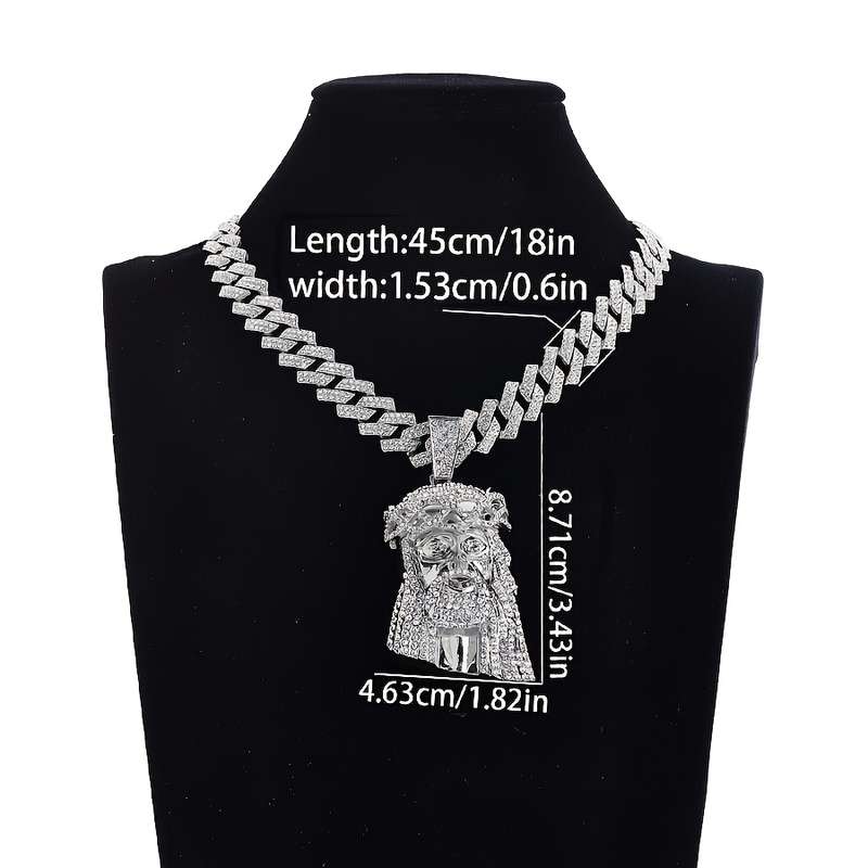 1 Piece Golden Jesus Theme Pendant