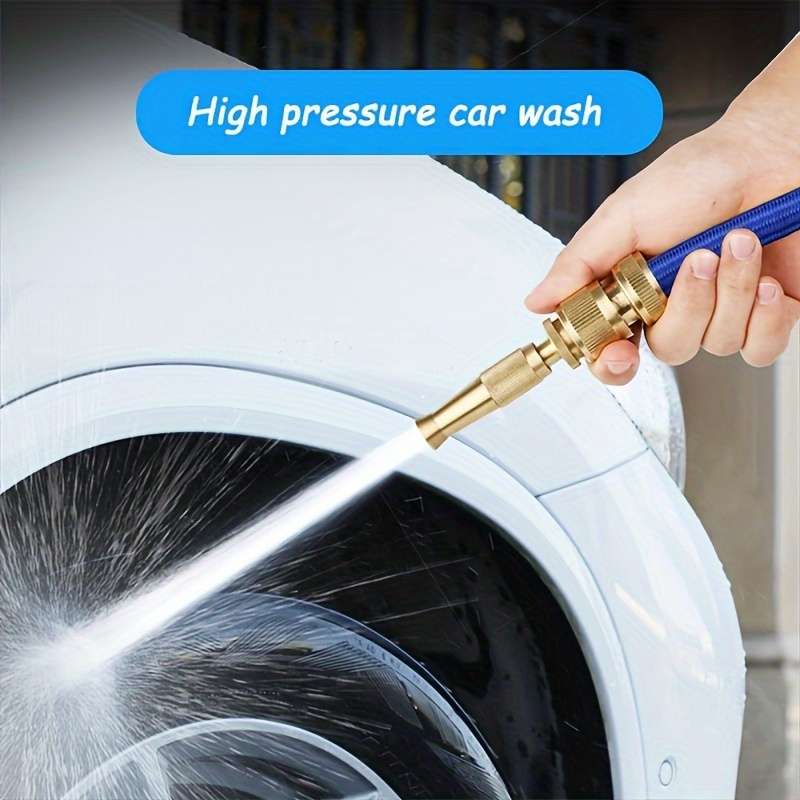 1Pc High Pressure Brass Spray Nozzle With Adjustable Hose