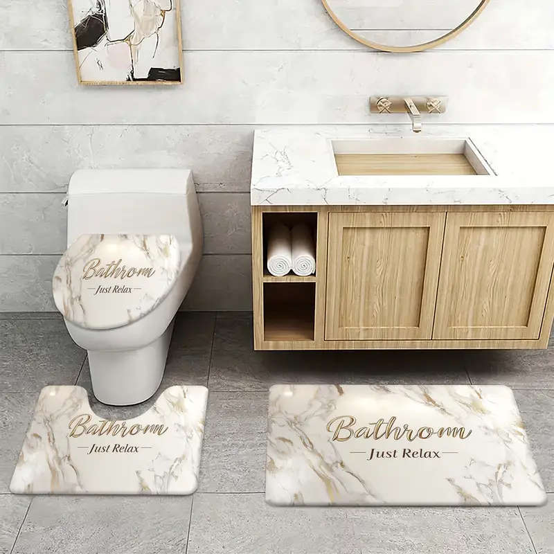 New Design Bathroom Mat Set
