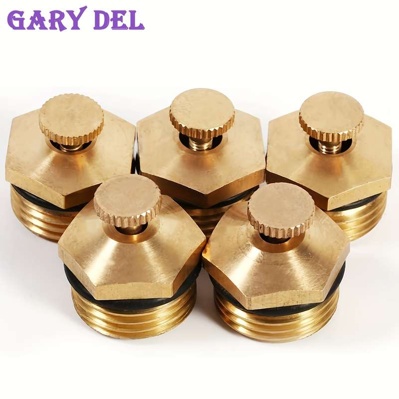 5Pcs Misting Brass Adjustable Centrifugal Atomizing Nozzle
