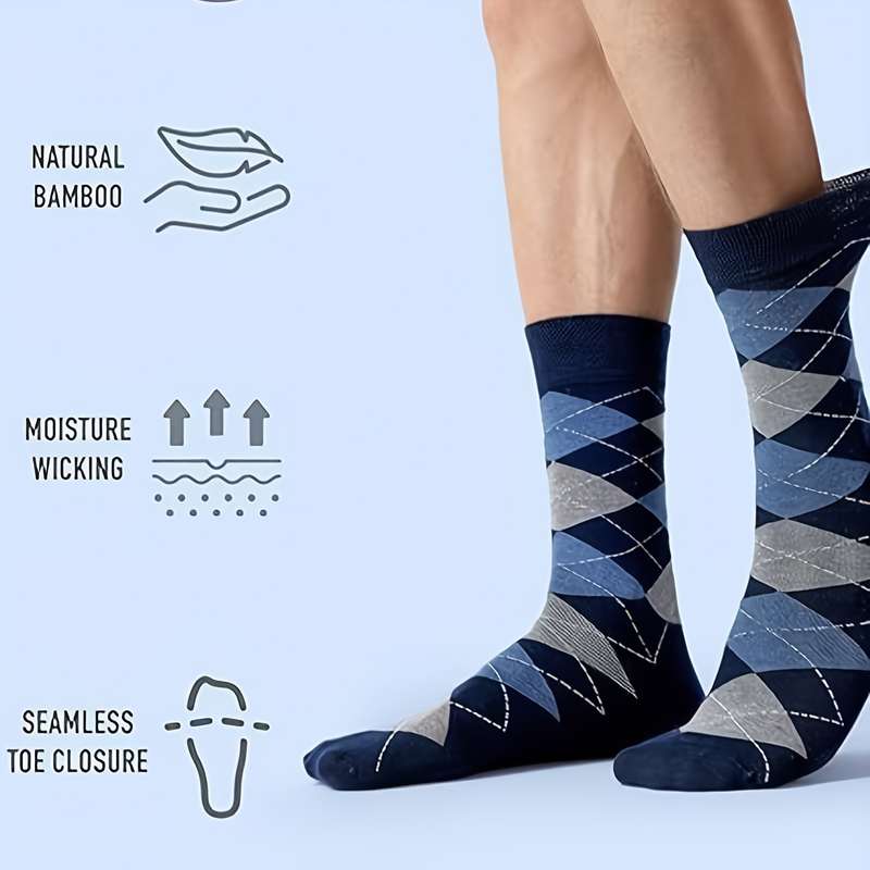 5 Pairs Khaki One Size High Elastic Socks