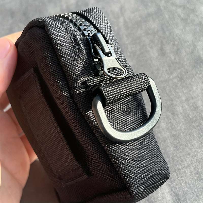 1pc Original Canvas Storage Bag Coin Purse Card Holder Belt Bag Mini Hanging Pouch for Running