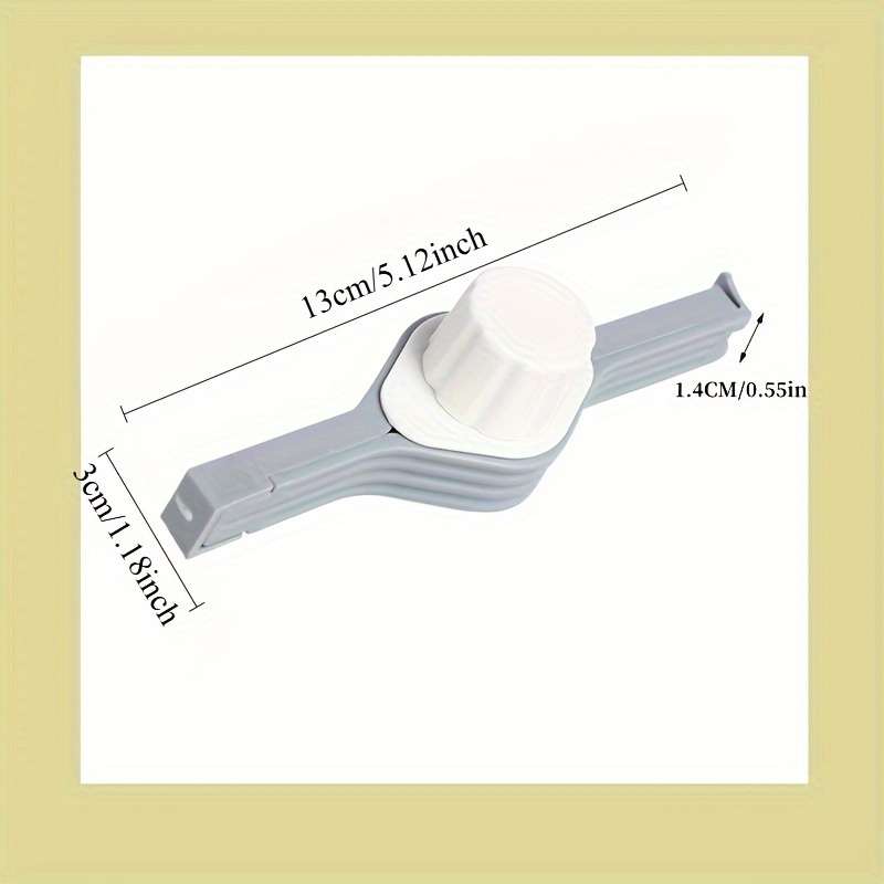3-Pack KitchenMate Plastic Seal Clips with Pour Spout Non-Food Contact Bag Sealer for Moistur