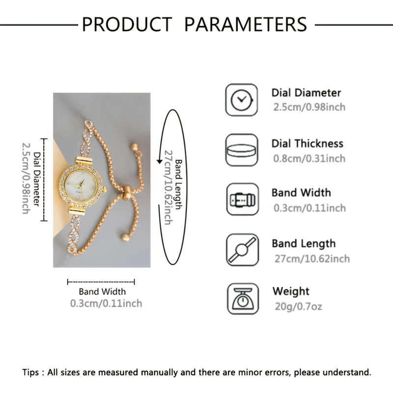 1pc Luxurious And Stylish Golden Women'S Round Quartz Watch Featuring an Exquisite Zinc Alloy Strap