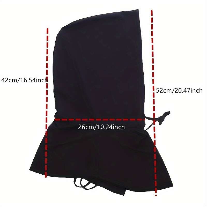1pc Unisex Sunscreen Mask Hat with Neck Protection Full Face UV Protection Breathable Polyester S