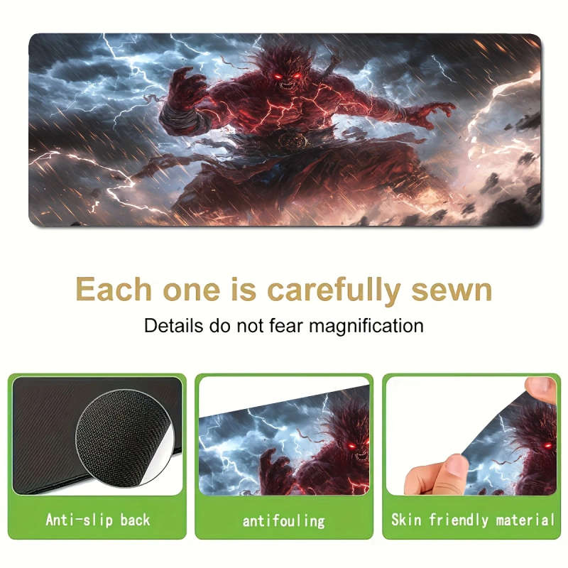 1pc 30x80cm Mythical Thunderstorm Giant Magic Mouse Pad Gaming Desk Mat