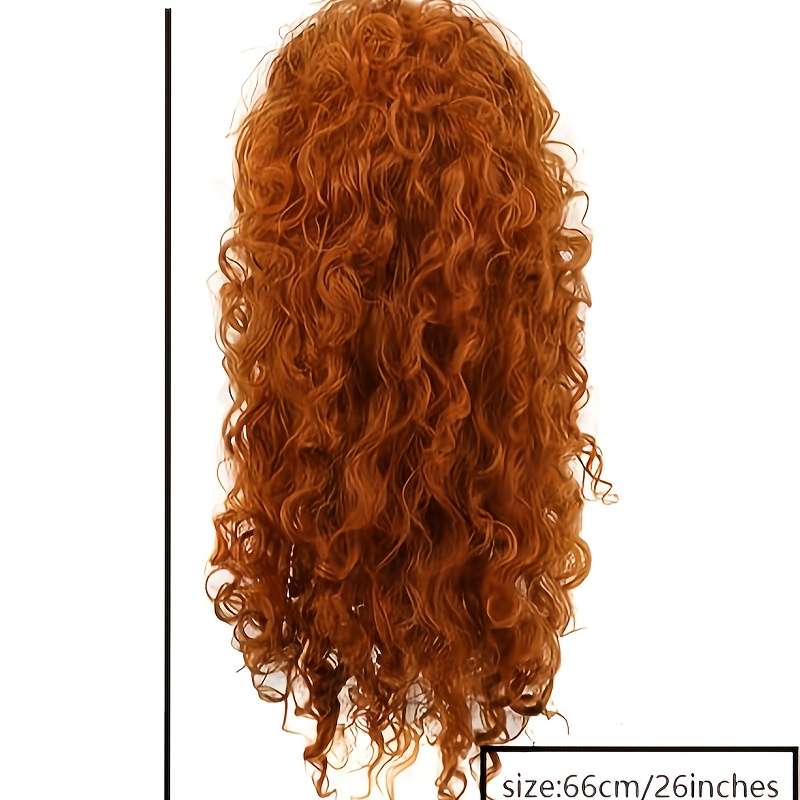 1Pc Dark Brown 66.04cm Fashion Design Wig