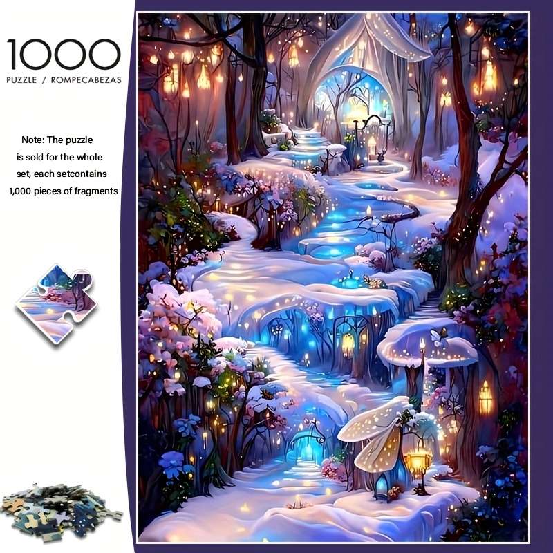1000pcs Enchanting Winter Wonderland Jigsaw Puzzle for Adults High Difficulty Dura