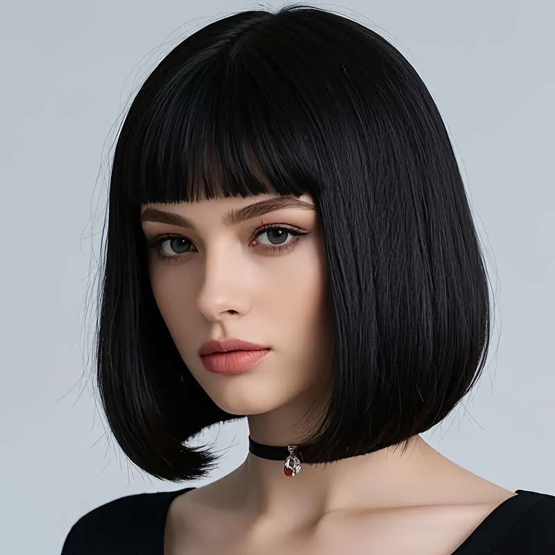 1Pc Black Fashion Design Wig