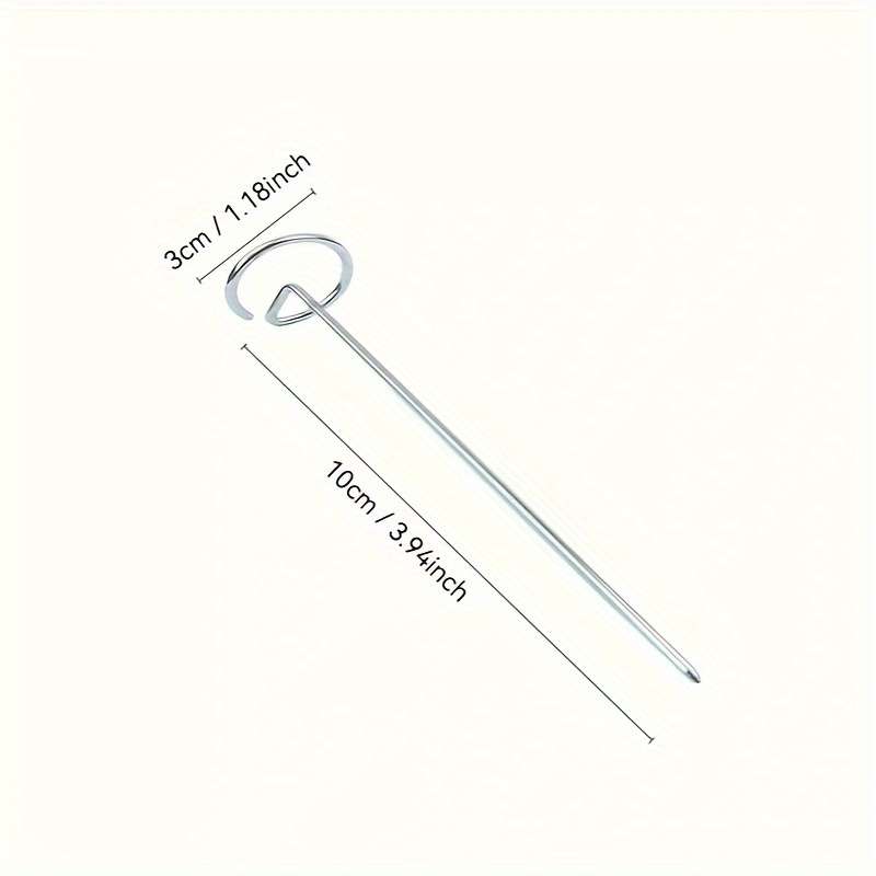 10pcs Stainless Steel BBQ Skewers Versatile for Air Fryer Vertical Grill Oven Cooking Pe