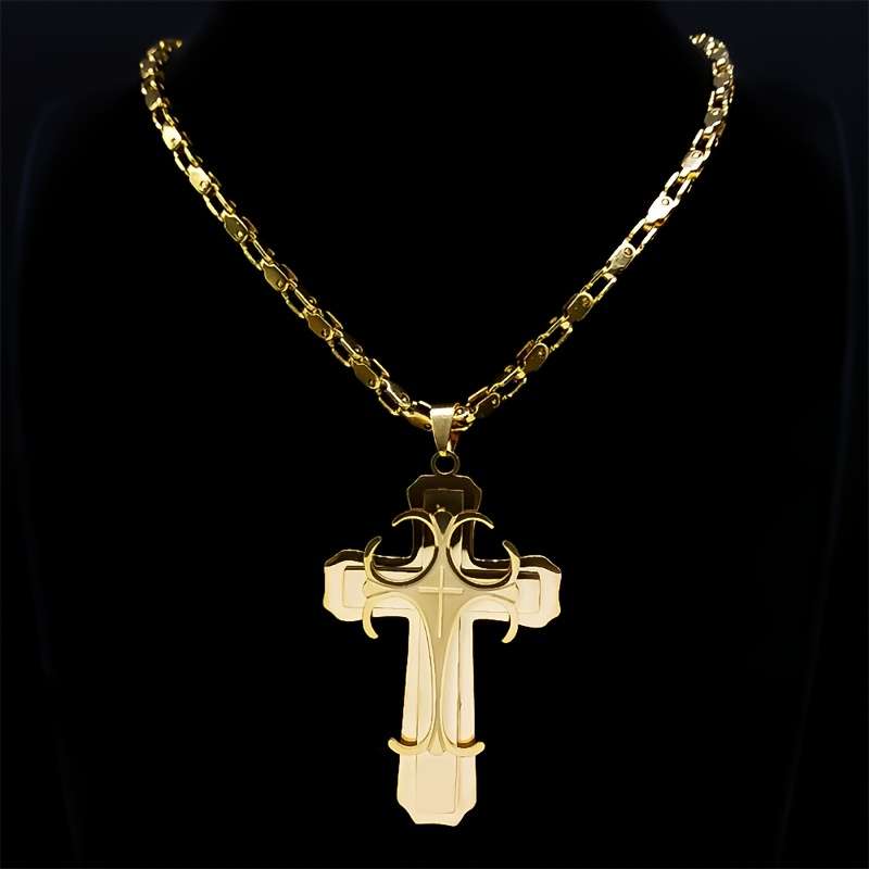 1 Piece Golden Jesus Theme Pendant