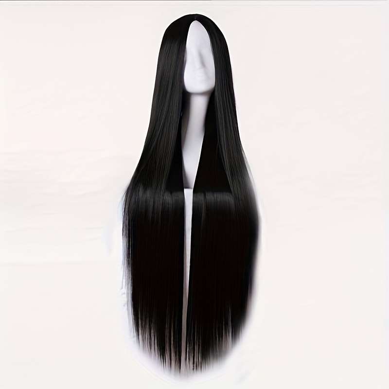1Pc Black 60.96cm Fashion Design Wig