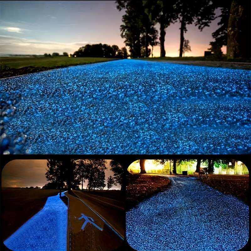 1000pcs Resin Luminous Pebbles