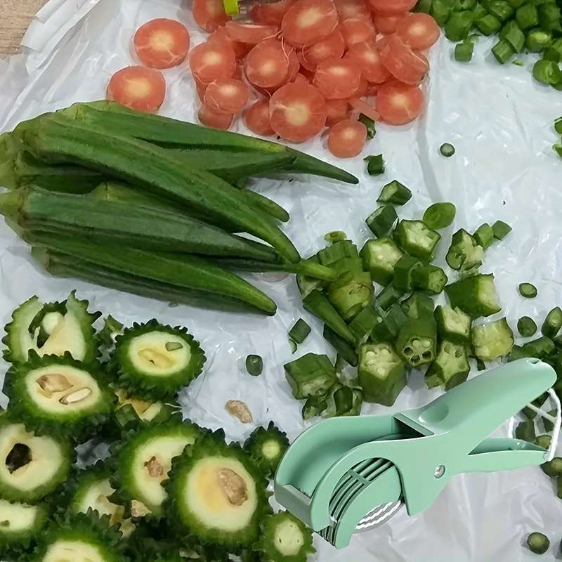 1pc Manual Handheld Vegetable Slicer with Stainless Steel Blades Multifunctional Fruit Vegg