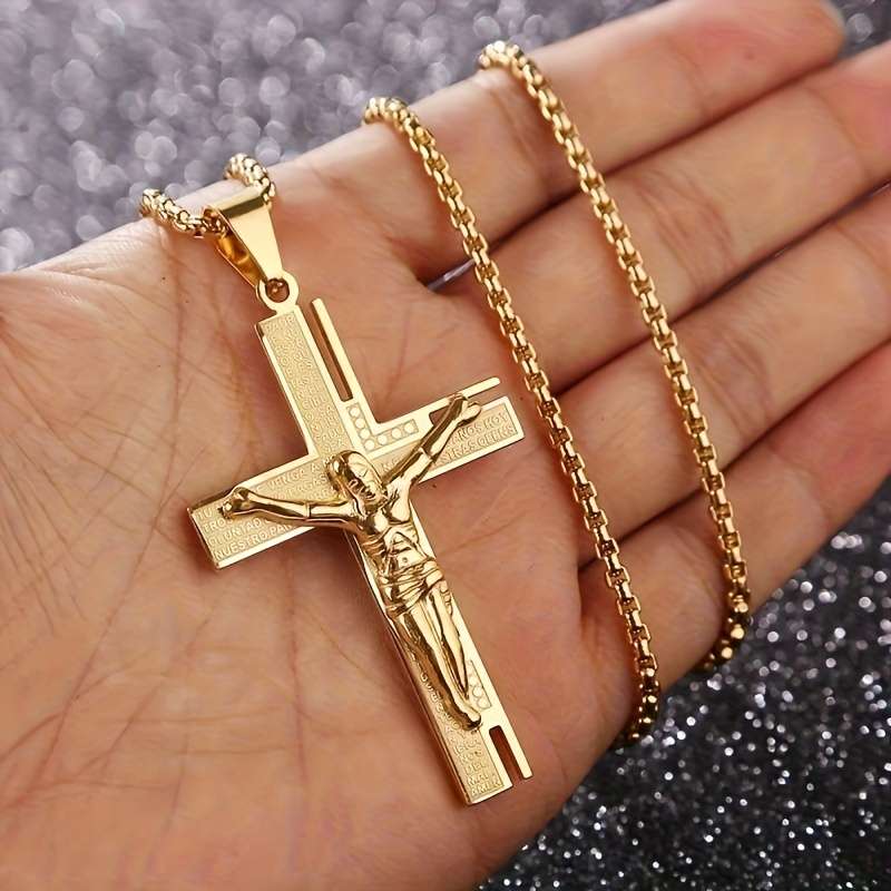 1 Piece Silvery Jesus Theme Pendant