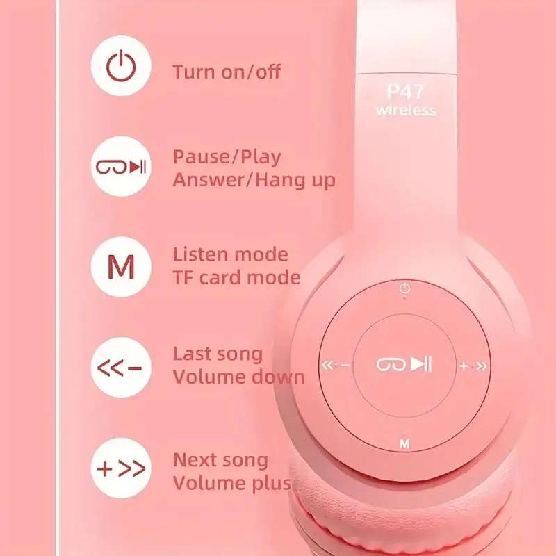 Wireless Cat Ear Headphones