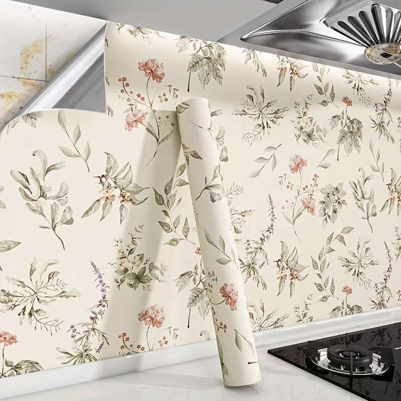 1PC Wall StickersColorH2 Warm Color Flower language44cm WideX2.5m Long
