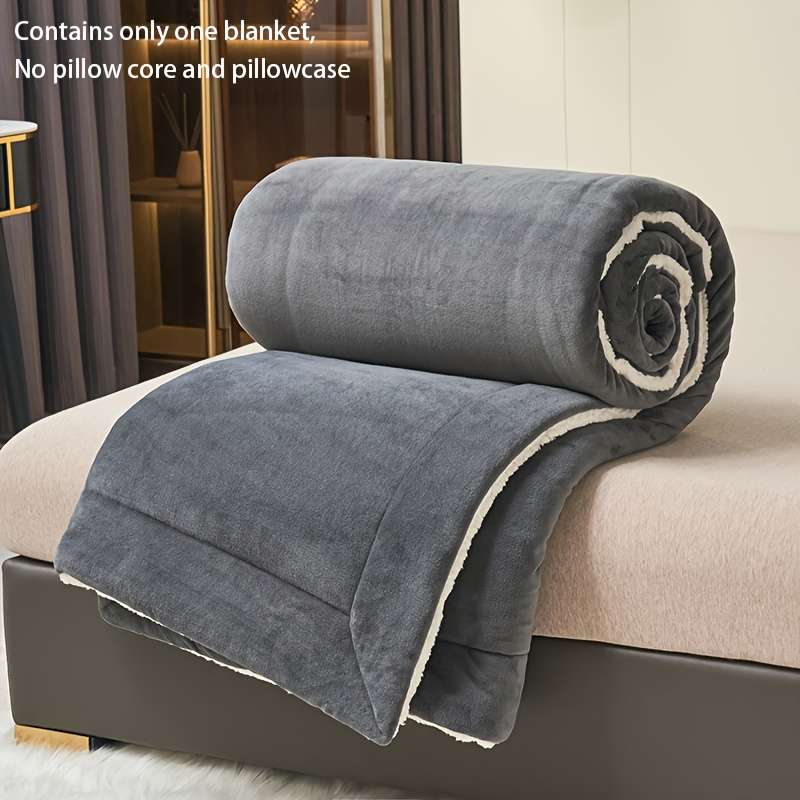 1ps Blanket Color Dark Gray size 180x200cm