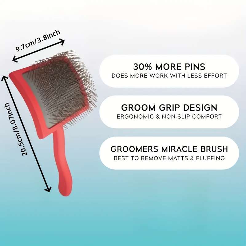 1pc Red Pet Comb