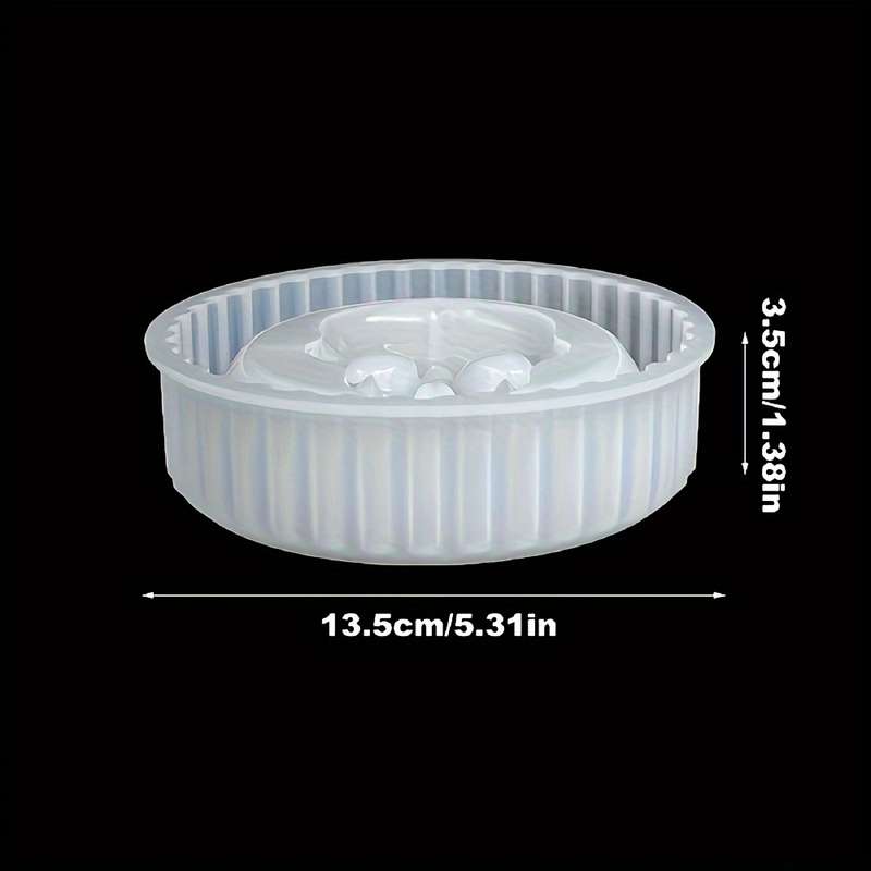 1pc DTOHO 1pc 3D Skull Head Silicone Mold 8.89 cm for Ashtray Jewelry Storage Epoxy Resin Plas