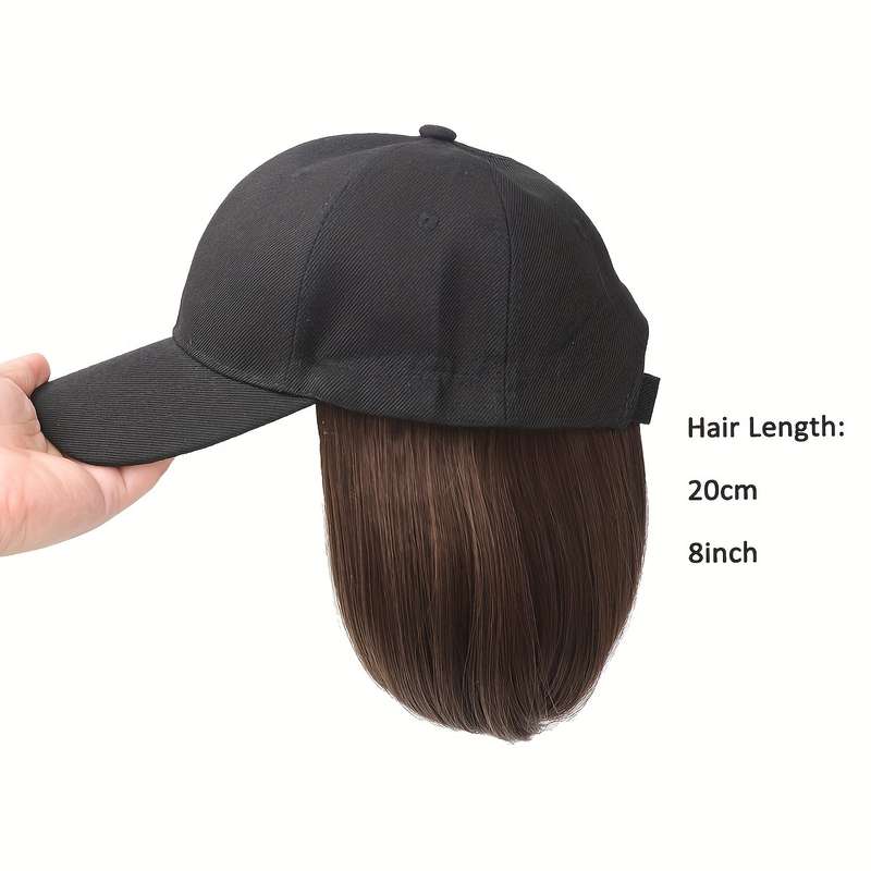 1Pc Black 30.48cm Fashion Design Wig