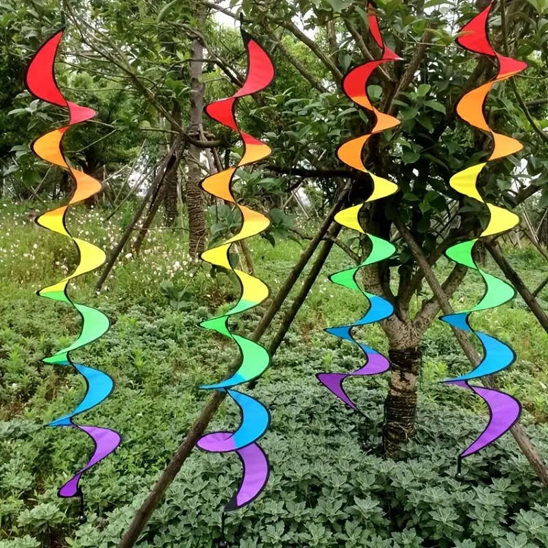 Colorful Spiral Hanging Wind Spinners