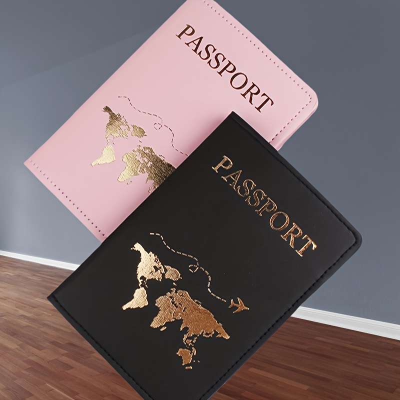1pc Luxury Travel Passport Holder and Card Protector Slim Portable Wallet for ID and Credit Cards