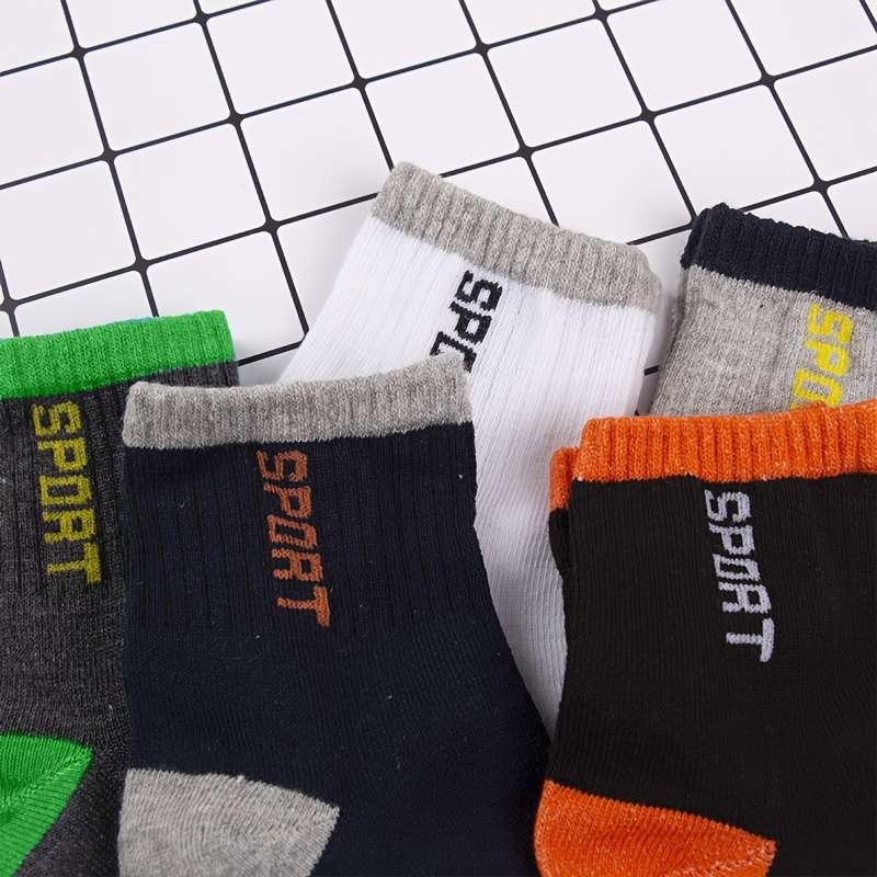 5 Pairs Mixed Color One Size High Elastic Socks
