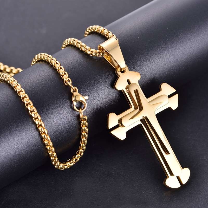 1 Piece Pendant Add Chain 60cm Jesus Theme Pendant