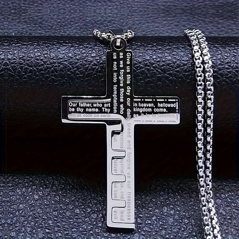 1 Piece Golden Jesus Theme Pendant